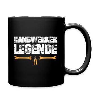 Handwerker Legende - Tasse einfarbig - Schwarz - Rechts