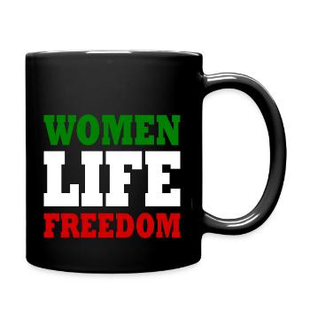 Women life freedom iran - Mug uni - noir - Droite