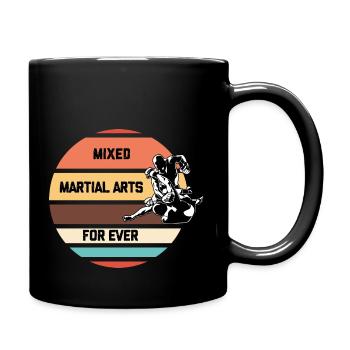 Mix Martial Art Retro Style - Tasse einfarbig - Schwarz - Rechts