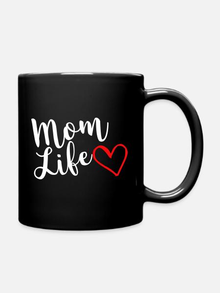 Mutterleben - Tasse einfarbig - Schwarz
