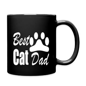 Best Cat Dad - Full Colour Mug - black - Right