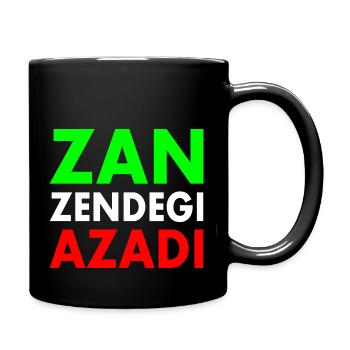 Women life freedom iran - Tasse einfarbig - Schwarz - Rechts