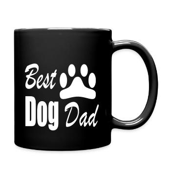 Meilleur père de chien - Mug uni - noir - Droite