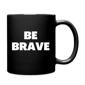 Sei mutig - Christliche Zitate - Tasse einfarbig - Schwarz - Rechts