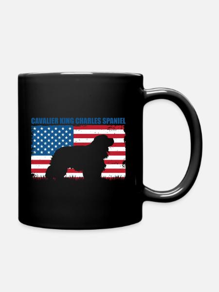 Cavalier King Charles Spaniel Geschenk - Tasse einfarbig - Schwarz