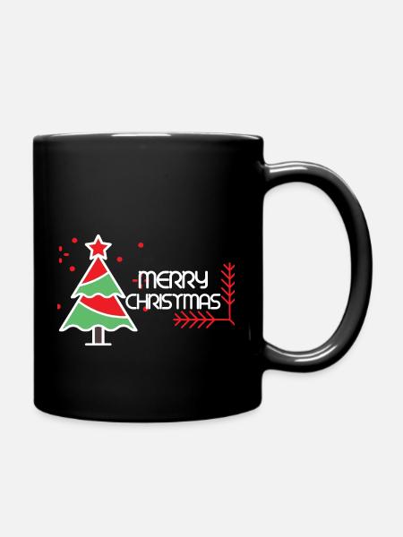 Merry Christmas trend 2022 - Full Colour Mug - black