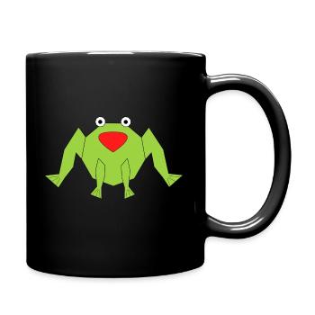 Geometric Frog - Full Colour Mug - black - Right