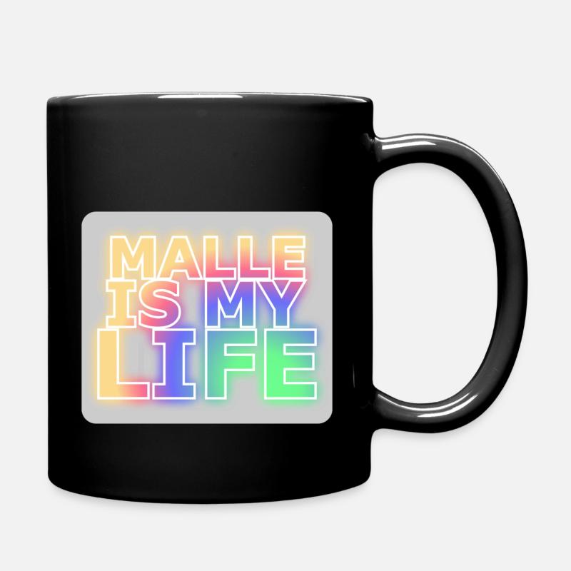 Malle est ma vie - Mug uni - noir