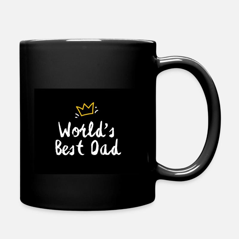 Worlds Best Dad - Tasse einfarbig - Schwarz