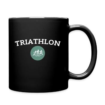 Triathlon - Tasse einfarbig - Schwarz - Rechts