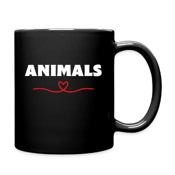 Animals Animals Love - Full Colour Mug - black - Right