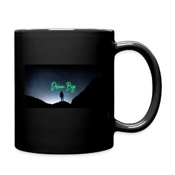 Dream big - Tasse einfarbig - Schwarz - Rechts