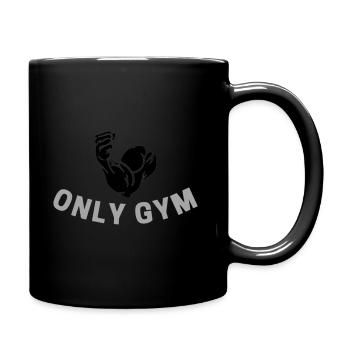 ONLY GYM - Full Colour Mug - black - Right