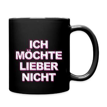 Bartleby der Schreiber - Ich möchte lieber nicht - Tasse einfarbig - Schwarz - Rechts