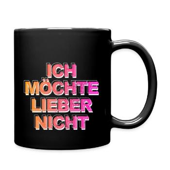 Bartleby the Schreiber - Ich möchte lieber nicht - Tasse einfarbig - Schwarz - Rechts