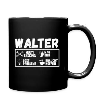 Walter - Tasse einfarbig - Schwarz - Rechts