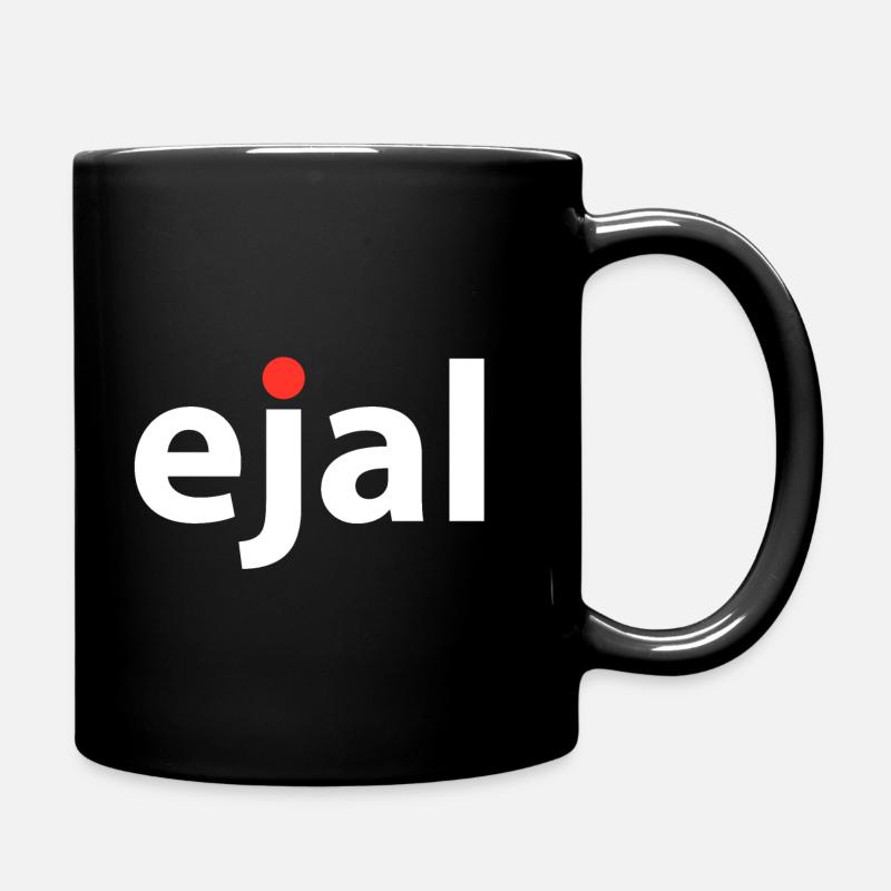 ejal rot - Tasse einfarbig - Schwarz