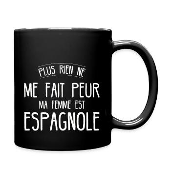 cadeau pour son mari homme espagnol espagne - Mug uni - noir - Droite