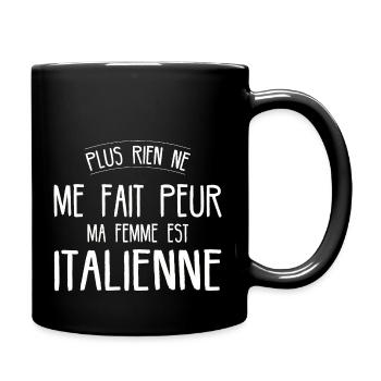 cadeau pour son mari homme italien italie - Mug uni - noir - Droite