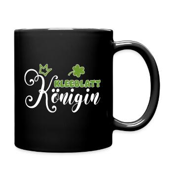 Kleblatt Königin | Irland Irin St Patrick Erasmus - Tasse einfarbig - Schwarz - Rechts