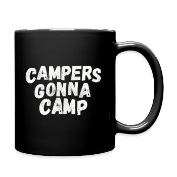 Campers going to camp! white - Full Colour Mug - black - Right