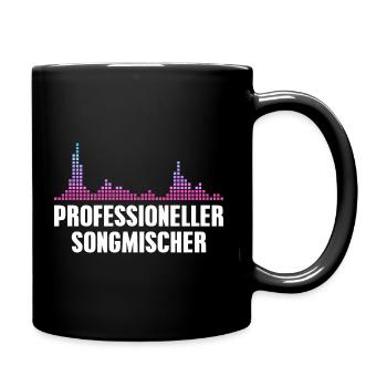 Discjockey Professioneller Songmischer DJ - Tasse einfarbig - Schwarz - Rechts