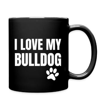 Dog Hund - Tasse einfarbig - Schwarz - Rechts