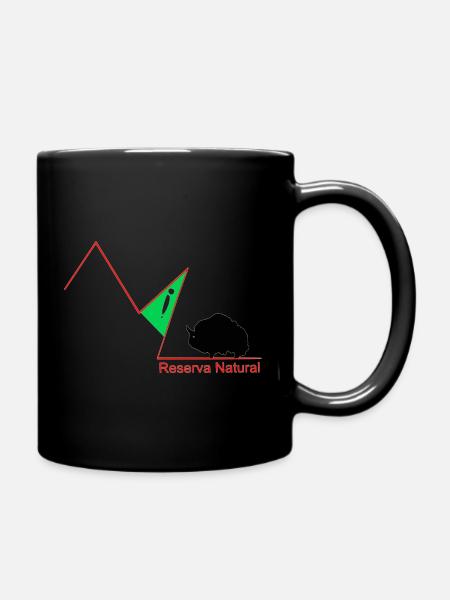 Naturschutzgebiet - Tasse einfarbig - Schwarz