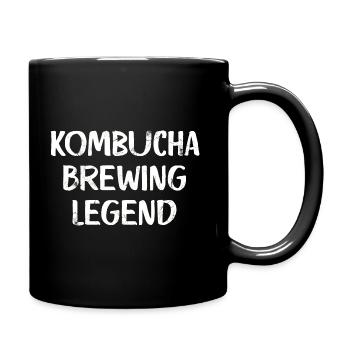 Kombucha Brewing Legend - Tasse einfarbig - Schwarz - Rechts
