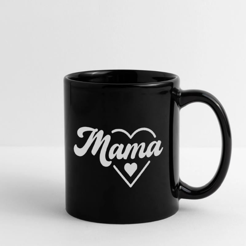 Mama Motiv | Muttertags- oder Geburtstagsgeschenk Tasse einfarbig