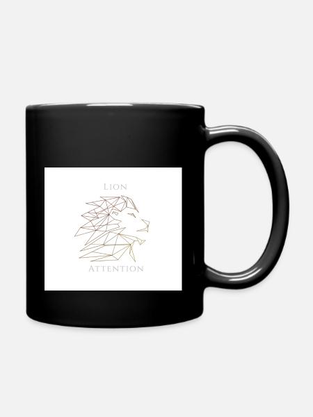 LION ATTENTION Classic Edition - Tasse einfarbig - Schwarz