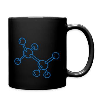 Chemistry Student Logo Atom Structure Logo - Full Colour Mug - black - Right