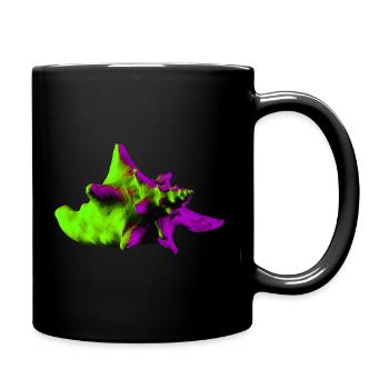 Coquille Pop Art - Mug uni - noir - Droite