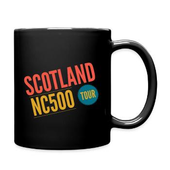 scotland nc500 tour - Full Colour Mug - black - Right