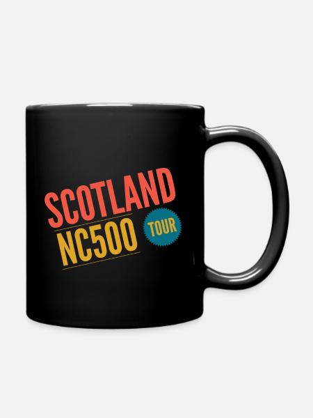 scotland nc500 tour - Full Colour Mug - black