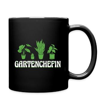 Gärtnern Hobbygärtnerin Gartenchefin Gärtnerin - Tasse einfarbig - Schwarz - Rechts