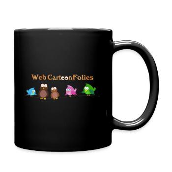 webcartoonfolies - Full Colour Mug - black - Right