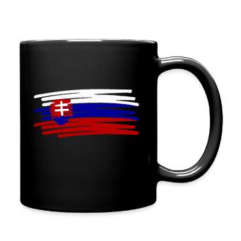 Slovakia Slovakia flag painted painted - Full Colour Mug - black - Right