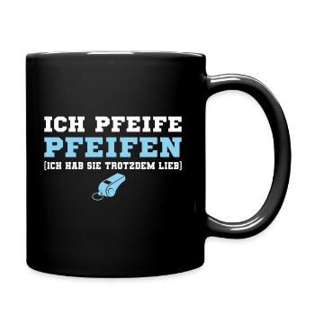 Fußballtrainer Humor Sportverein Trainer - Tasse einfarbig - Schwarz - Rechts