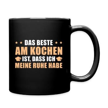 Kochen Humor Hobbykoch - Tasse einfarbig - Schwarz - Rechts