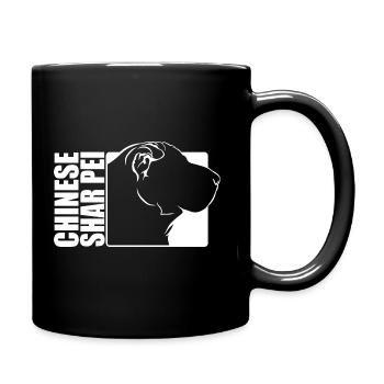 Chinois Shar Pei Profil Chiens Chien Wilsigns - Mug uni - noir - Droite