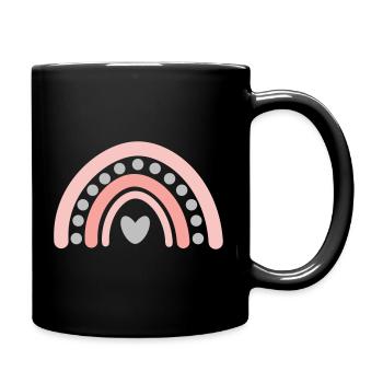 Rainbow - Full Colour Mug - black - Right