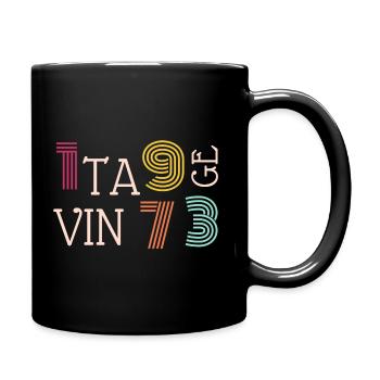 vintage - Mug uni - noir - Droite