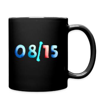 08/15 - Tasse einfarbig - Schwarz - Rechts