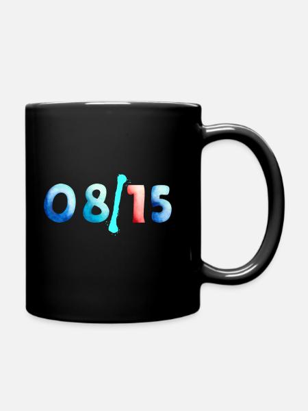 08/15 - Tasse einfarbig - Schwarz