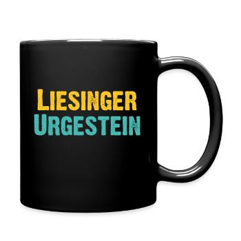 Liesinger Urgestein - Wiener Bezirks, Ureinwohner - Tasse einfarbig - Schwarz - Rechts