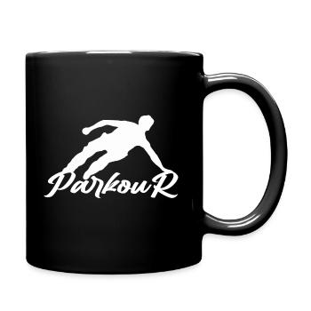 Parkour - Tasse einfarbig - Schwarz - Rechts