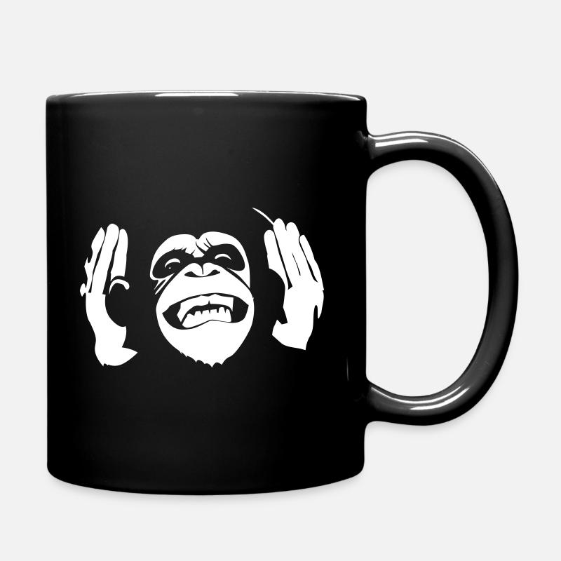 Chimp music - Tasse einfarbig - Schwarz