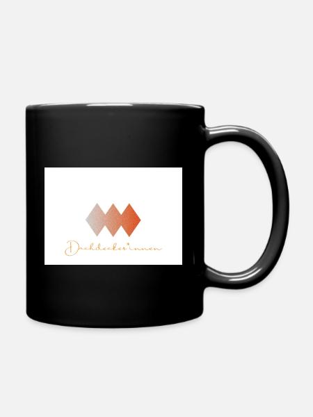 Dachdecker*innen - Tasse einfarbig - Schwarz