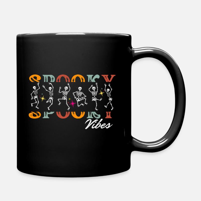 HALLOWEEN-GRUSELIGE VIBES - Tasse einfarbig - Schwarz
